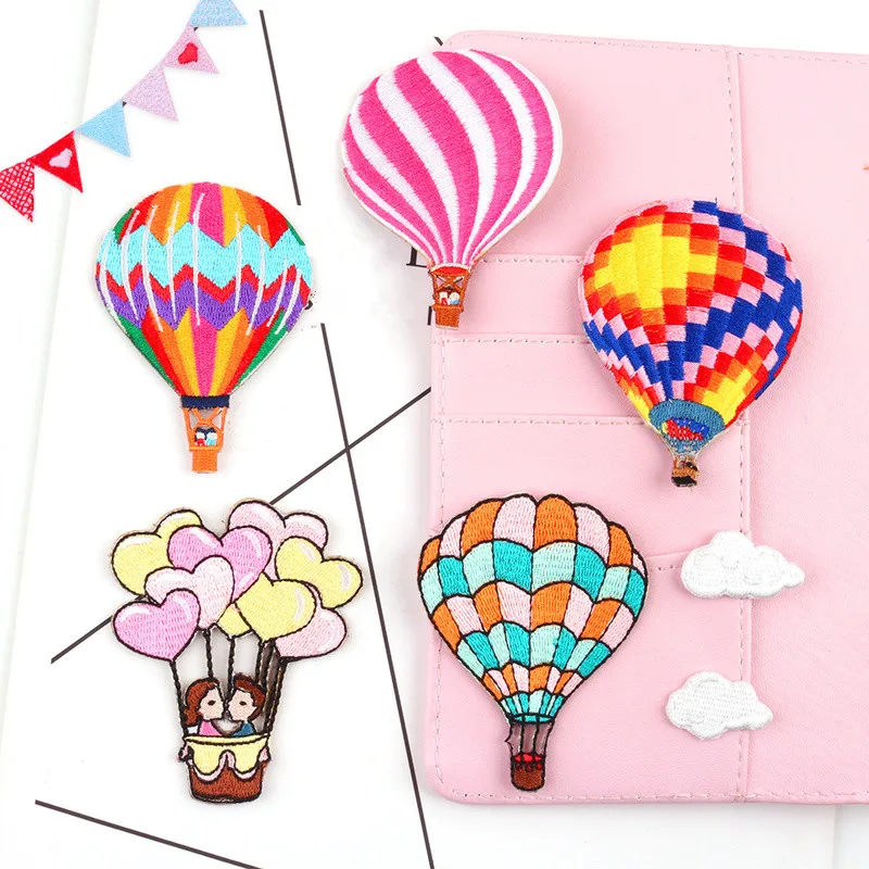 1 шт. мультяшная Горячая воздушная заплатка в виде воздушного шара вышивка утюгом