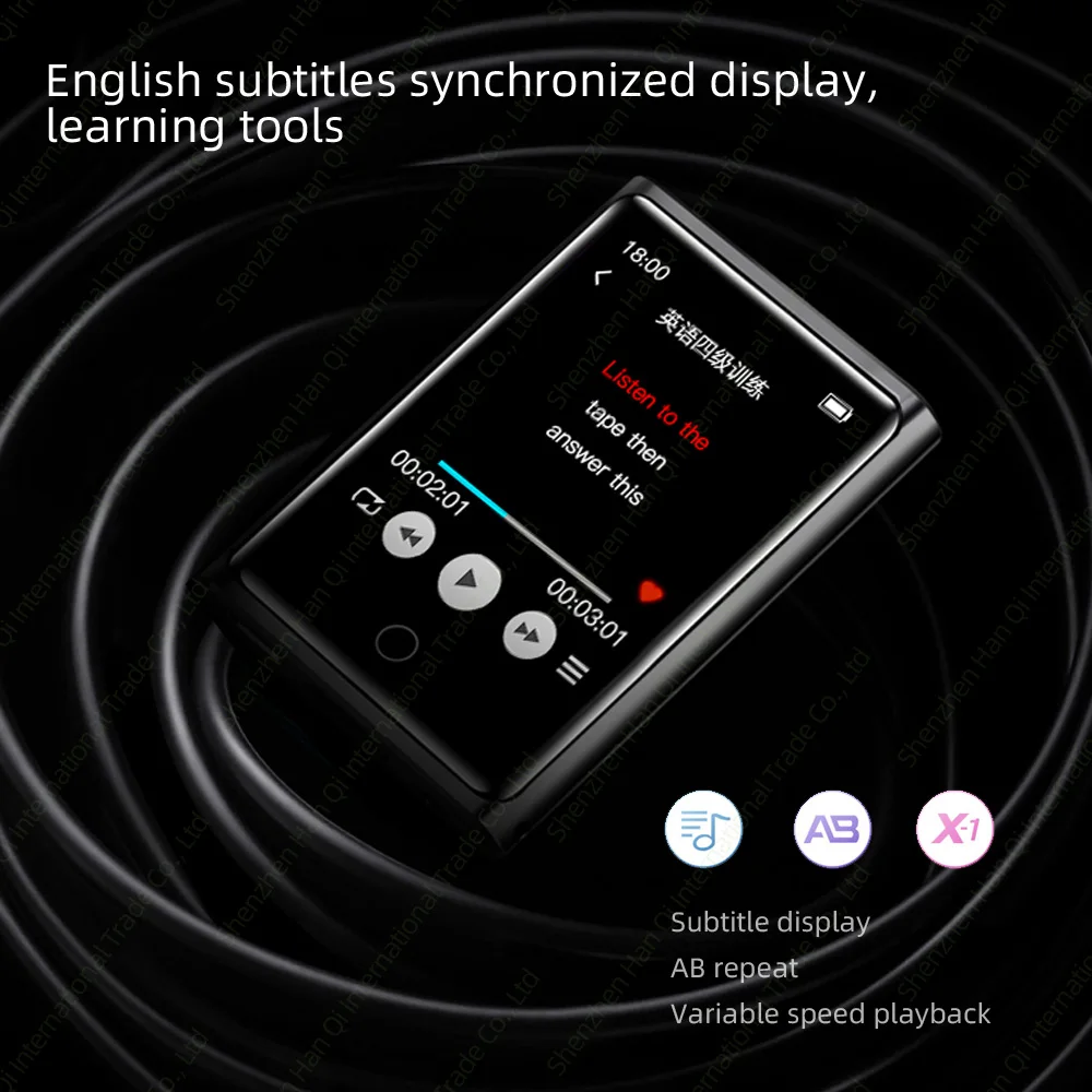 RUIZU M2 Bluetooth MP3 плеер полный сенсорный экран 8 ГБ 16 ГБ портативный аудио музыкальный плеер с fm-радио запись электронная книга видео плеер