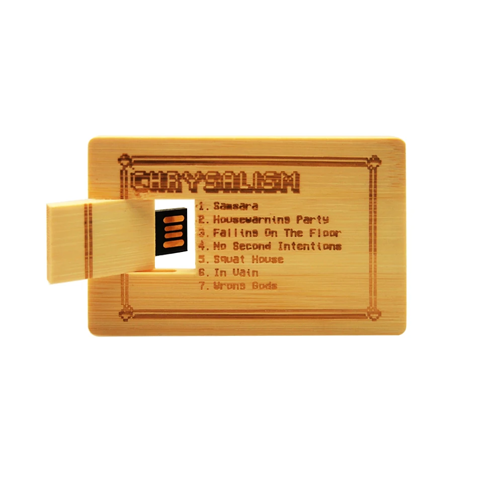 Бамбук и клена карты Модель пользовательский флэш накопитель с логотипом Usb флеш