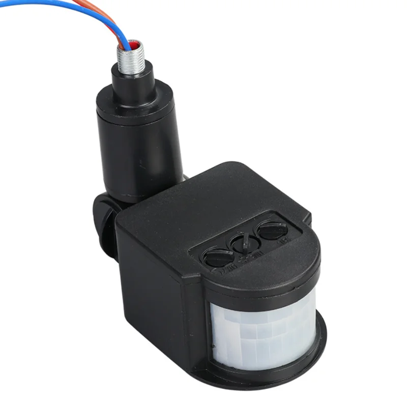 

Motion Sensor Light Switch Outdoor AC 220V Automatic Infrared PIR Infrared Alarm Detector Switch with LED Light