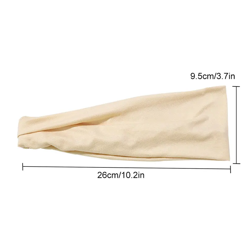 

Women Black Yellow Pink Green Sport Headband Summer Bohemia Wide Stretch Hair Band for Girls Elastic Turban Spa Headbands yoga