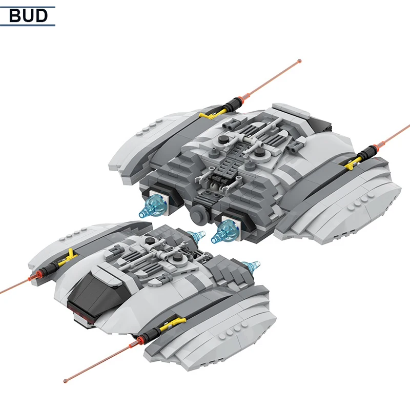 

BUD MOC Assaultal Fighter Warrior Aircrafts Model Building Blocks DIY Assembling Educational Toys for Children's Gifts