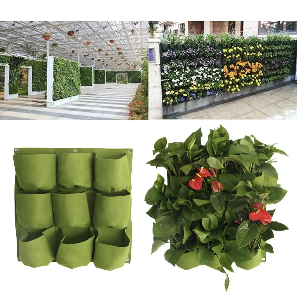 Горшок для растений большой емкости фетровый настенный садовый комнатный