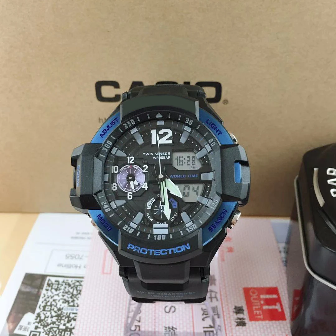 

Brand GA110 Men Sports Watches Dual Display Analog Digital LED Electronic Quartz Wristwatches Waterproof Swimming Military Watch