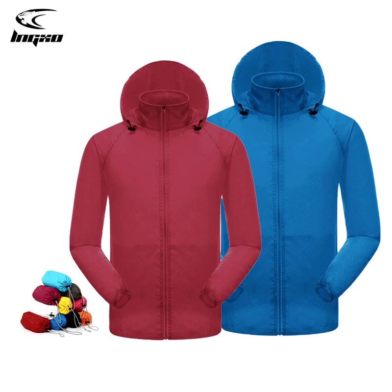 S Women Men Waterproof Quick Dry Trekking Camping Windbreake