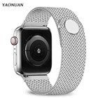 Магнитный ремешок для apple watch 44 мм 40 мм iwatch band 38 мм 42 мм металлический браслет из нержавеющей стали iWatch 6 5 4 3 2 SE