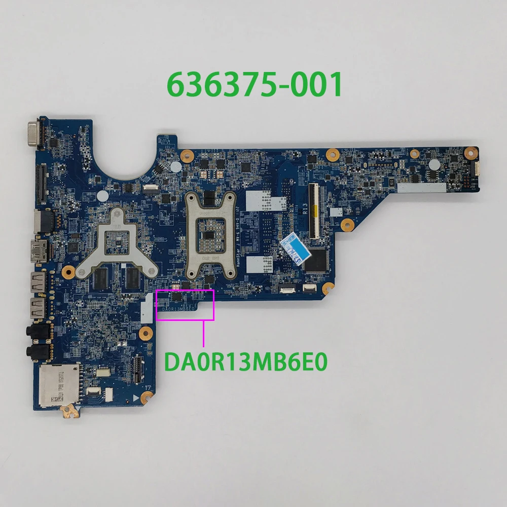 Материнская плата для ноутбука HP Pavilion G4 G6 G7T Series 636375-001 DA0R13MB6E0 HD6470/1G HM65