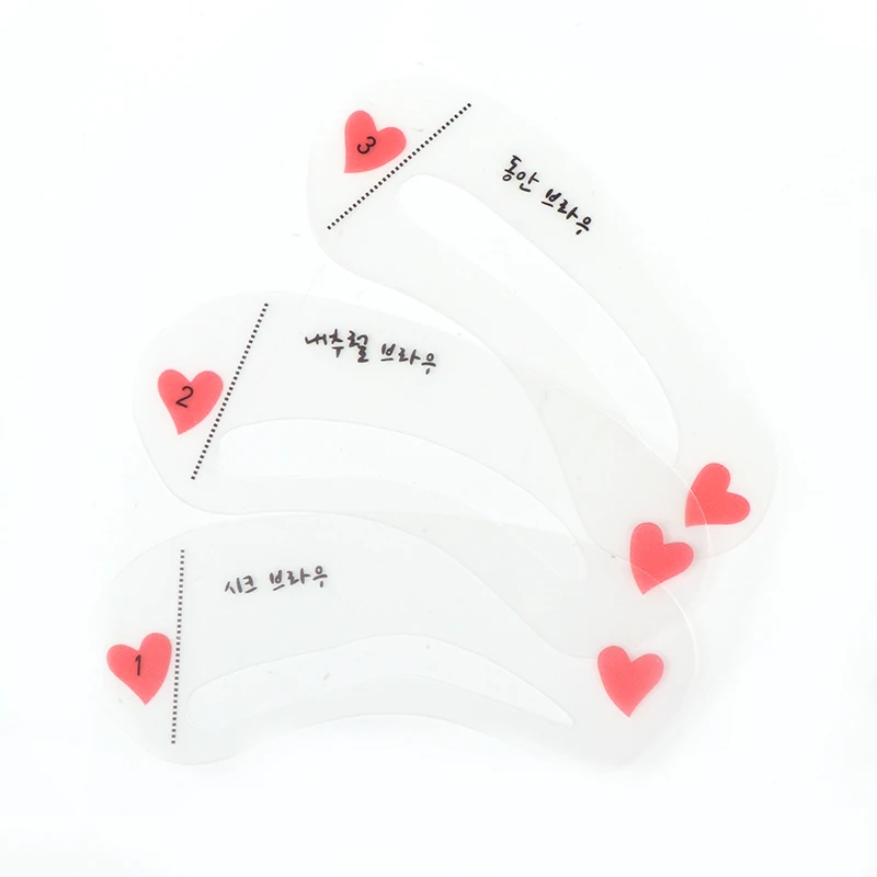 3 шт./1 набор инструментов для макияжа|Трафареты бровей| |