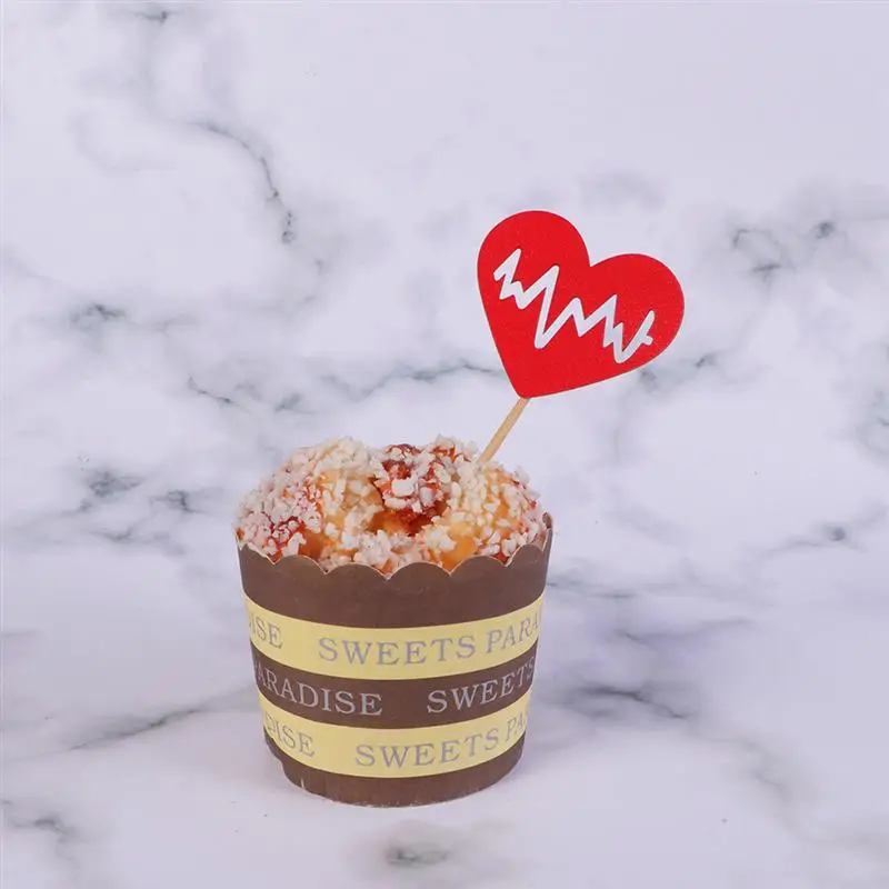 72 шт. больничные топперы на торт для вечеринки медсестры кепки стетоскоп бумага