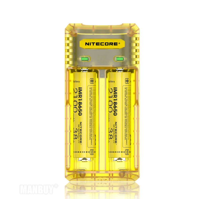TOP NITECORE Q2 2-Bay 2A Quick Charger for Li-ion IMR Nicd CR123A 16340 10440 AAA 14500 18650 26650 Battery Authentication Code | Лампы и