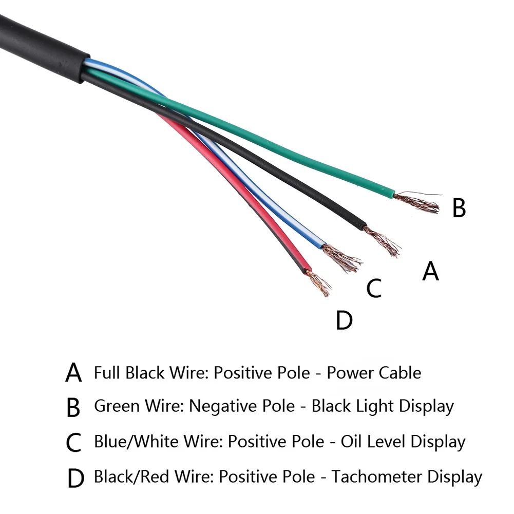 Универсальный мотоцикл светодиодный цифровой измеритель скорости тахометр
