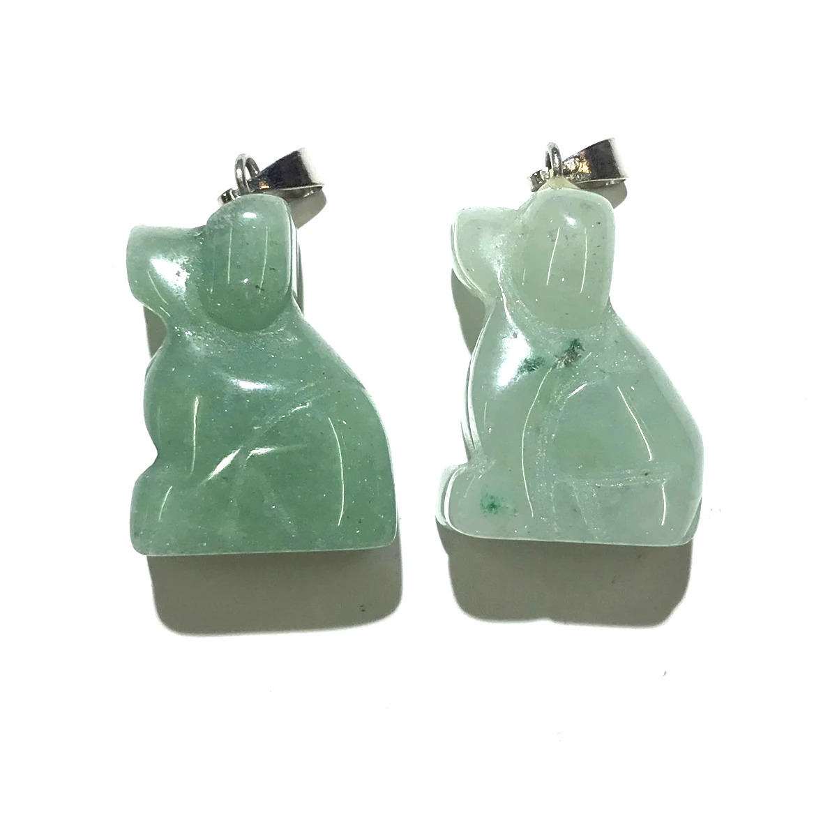 

1PC Natural Stone Gems Cute Animal Puppy Dog Pendant Handmade Crafts DIY Party Necklace Earrings Jewelry Accessories Gift Making