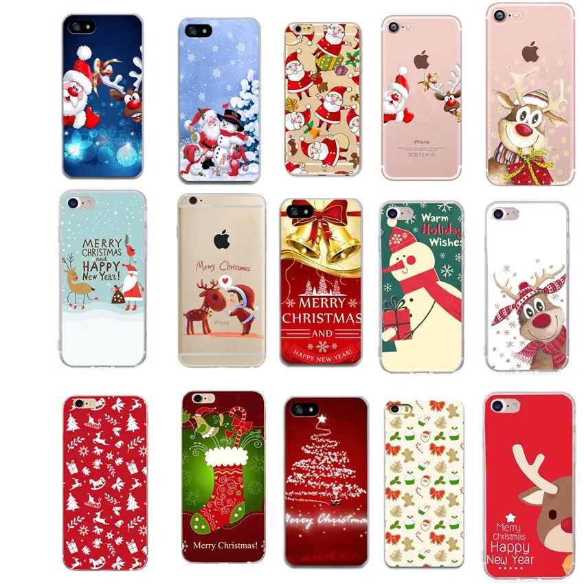 Рождественский олень Капа для чехла iPhone 6 чехол 8 Plus 7 6S XR X 5S SE Fundas 11 Pro Max XS ТПУ |