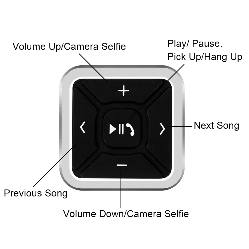 Беспроводной пульт дистанционного управления на руль с Bluetooth для Android IOS медиа MP3