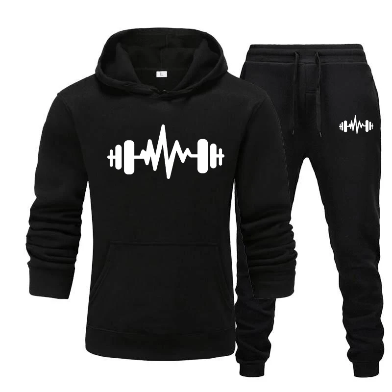 

New Spring and Autumn Men's Sets Hoodies+Pants Sport Suit Casual Sweatshirts Tracksuit Running Sets Male Sportswear 2 Pieces