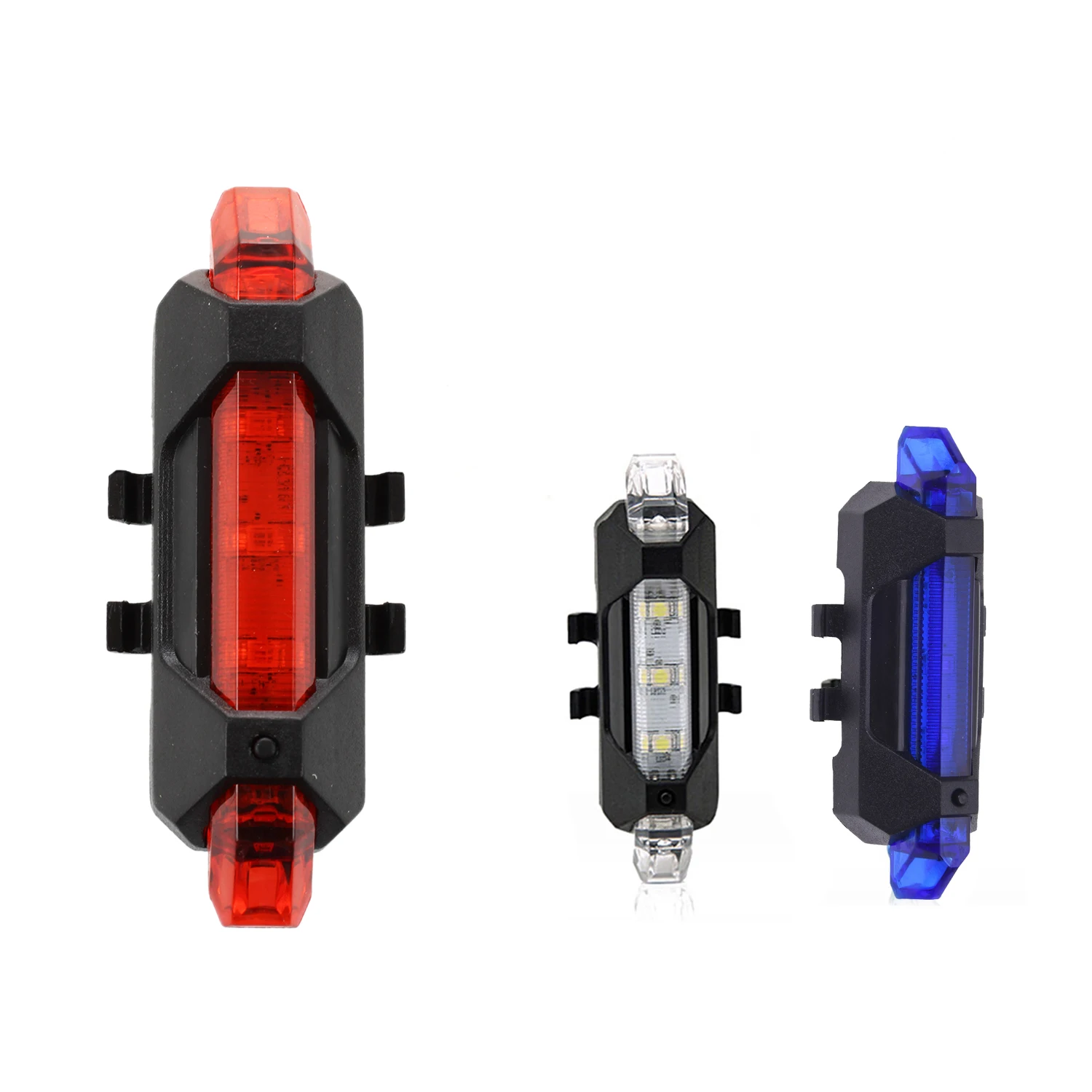 5 светодиодных задних фонарей для велосипеда USB перезаряжаемая велосипедная