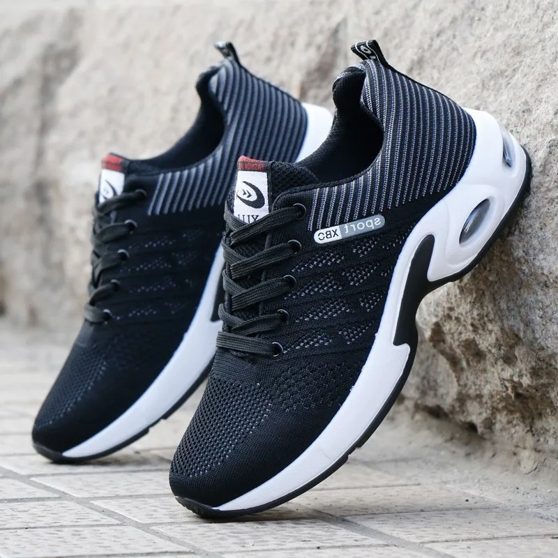 

Vulcanized Shoes Mens Sneakers 2020 Fashion Summer Air Mesh Breathable Wedges Sneakers For Men Plus Size 39-44