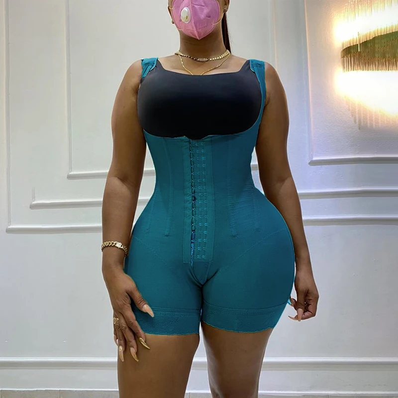 

Women'S Gaine Amincissante Femme Ventre Plat Bodyshaper High Compression Abdomen Control Double Open Bodysuit Waist Trainer