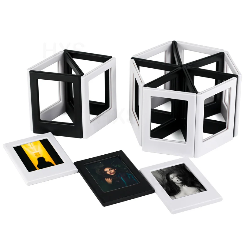 Фото Магнитные фоторамки для Fujifilm Instax Mini, двусторонняя рамка для фотографий на холодильник, магниты, Детские художественные Рамки №3