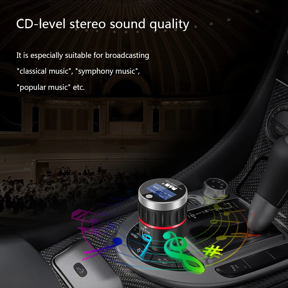 Автомобильный DAB + радиоприемник FM передатчик универсальный Plug and Play тюнер в