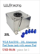 WLR RACING-30L алюминиевый топливный расширительный бак, зеркальный блеск топливных элементов с крышкой/пены внутри, с датчиком WLR-TK68