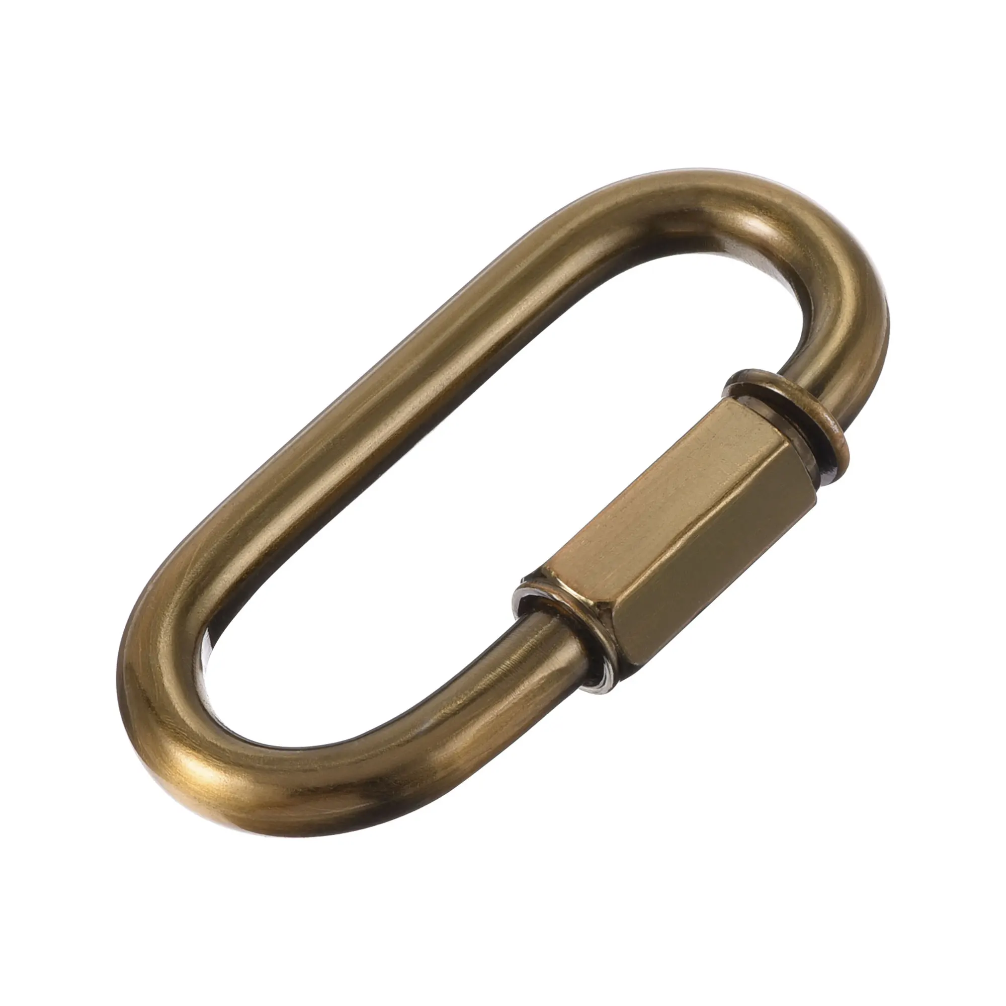 

Uxcell Chain Connector 6mm Oval Shape Quick Link Screw Lock Clips Gold Bronze 6 Pcs