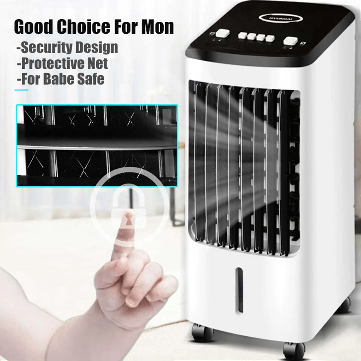 

70W Home Mini Air Conditioner Portable Air Cooler Personal Space Water Cooler Fan Air Cooling Fan For Summer Rechargeable Fan