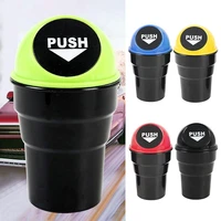 fashion cup shaped push cover car car desktop plastic trash can car storage box dust box ashtray car