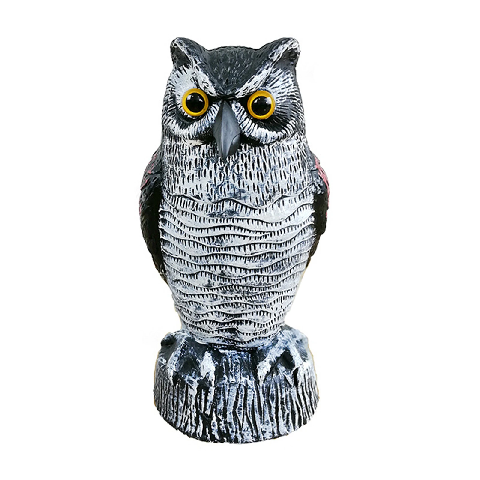 

1Pcs Realistic Bird Repellent Fake Owl Decoy Bird Scarer For Pest Control Scarecrow Garden Decor Craft Outdoor Fake Standing Owl