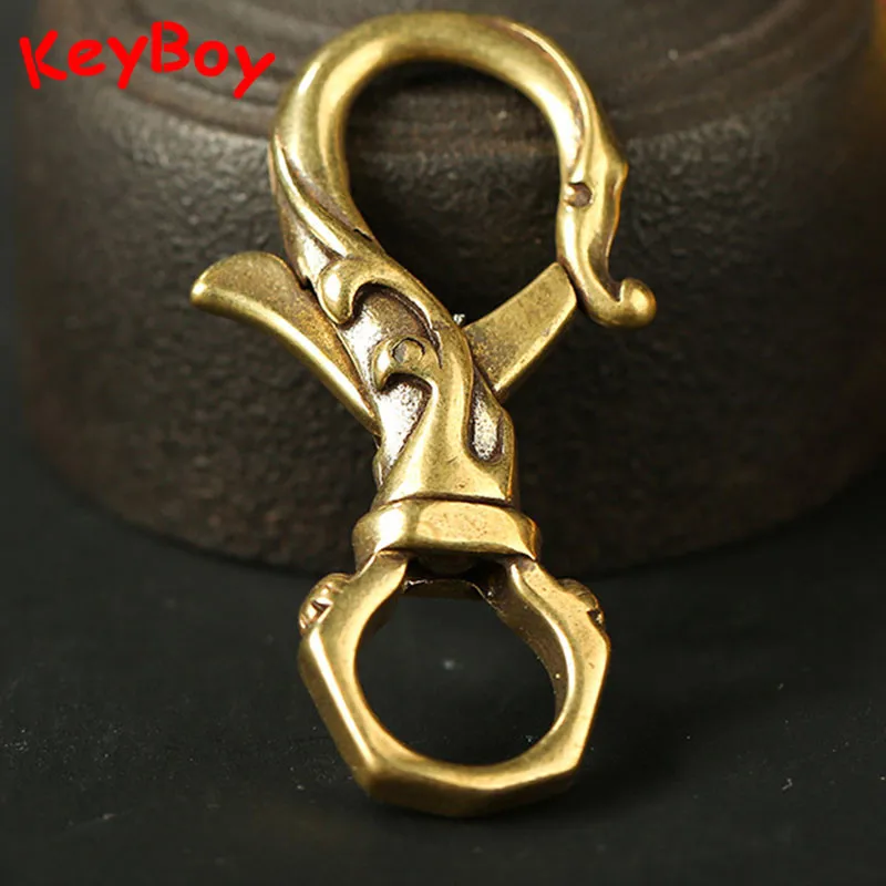 Брелки ручной работы из чистой меди на удачу 8 брелки с Фениксом латуни мужские