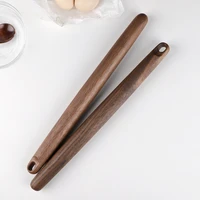 portable natural walnut rolling pin for dough wooden roller pastry roll kitchen accessories cake pizza tools