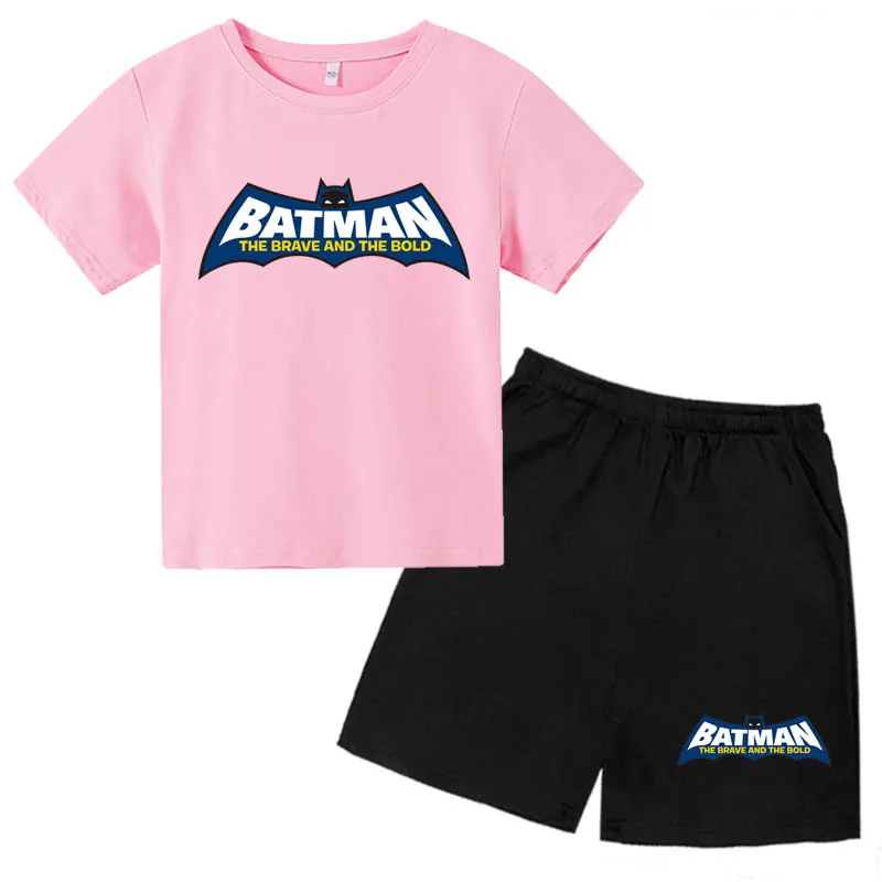 

Summer Children's Suit Clothes Casual Sports Children's Clothing Boys and Girls Short-sleeved T-shirt Shorts 2 Suits