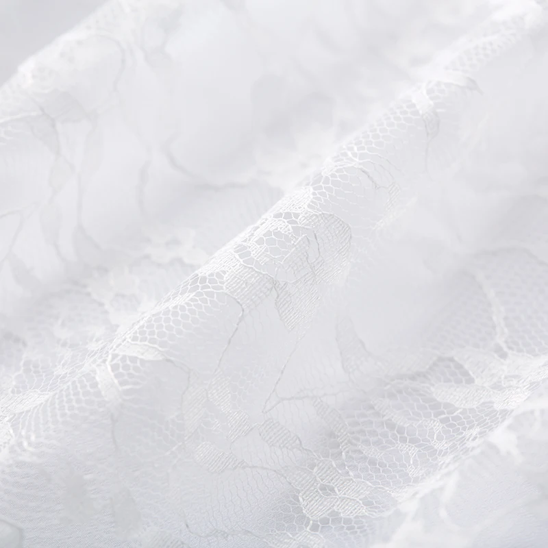

ARTKA 2020 Spring Summer New Women Dress Elegant White Chiffon Lace Dresses Elastic Waist Ruffles Long Dress Women LA25209C
