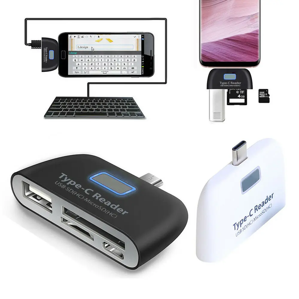 Устройство для чтения карт памяти Micro SD USB C 3 1 Type к 0 OTG|Адаптеры Type-C| |