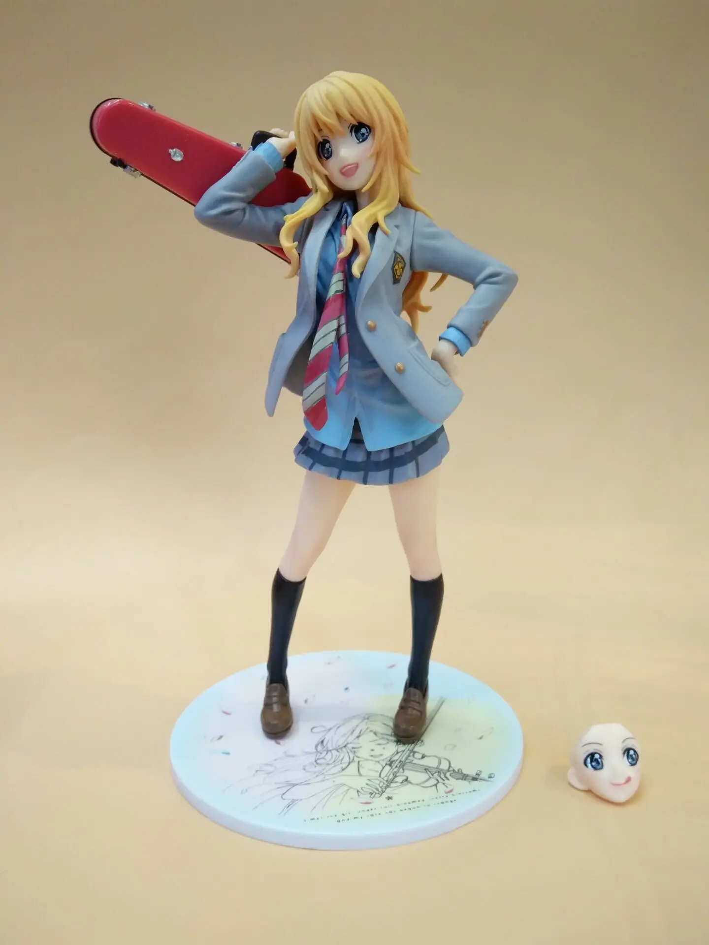 Новое поступление Аниме ваша лежа в апреле Kaori Miyazono скрипка Униформа Ver мультфильм кукла ПВХ фигурка Коллекционная модель игрушки подарок