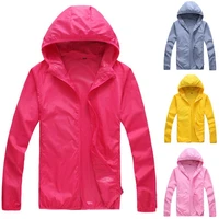 solid color unisex ourdoor windproof hooded jacket sun protection fishing coat soft material will make you feel so comfortable