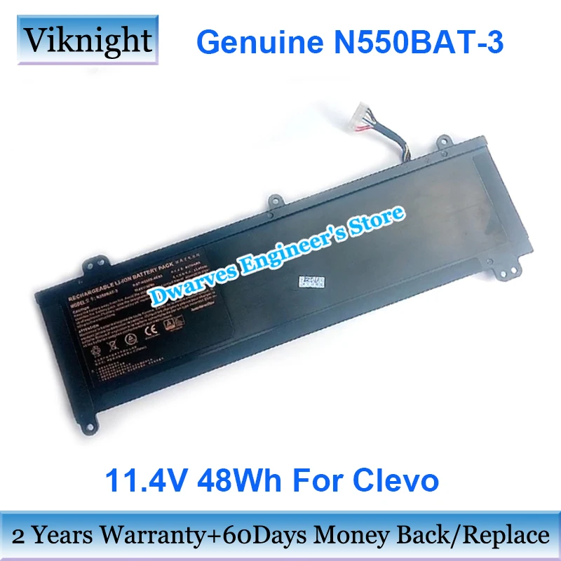 Натуральная N550BAT 3 Батарея 6 87 N550S 4E43 11 4 V 48Wh Li Ion для Clevo M15 V2 N550RC F57 D1 D2 ноутбук