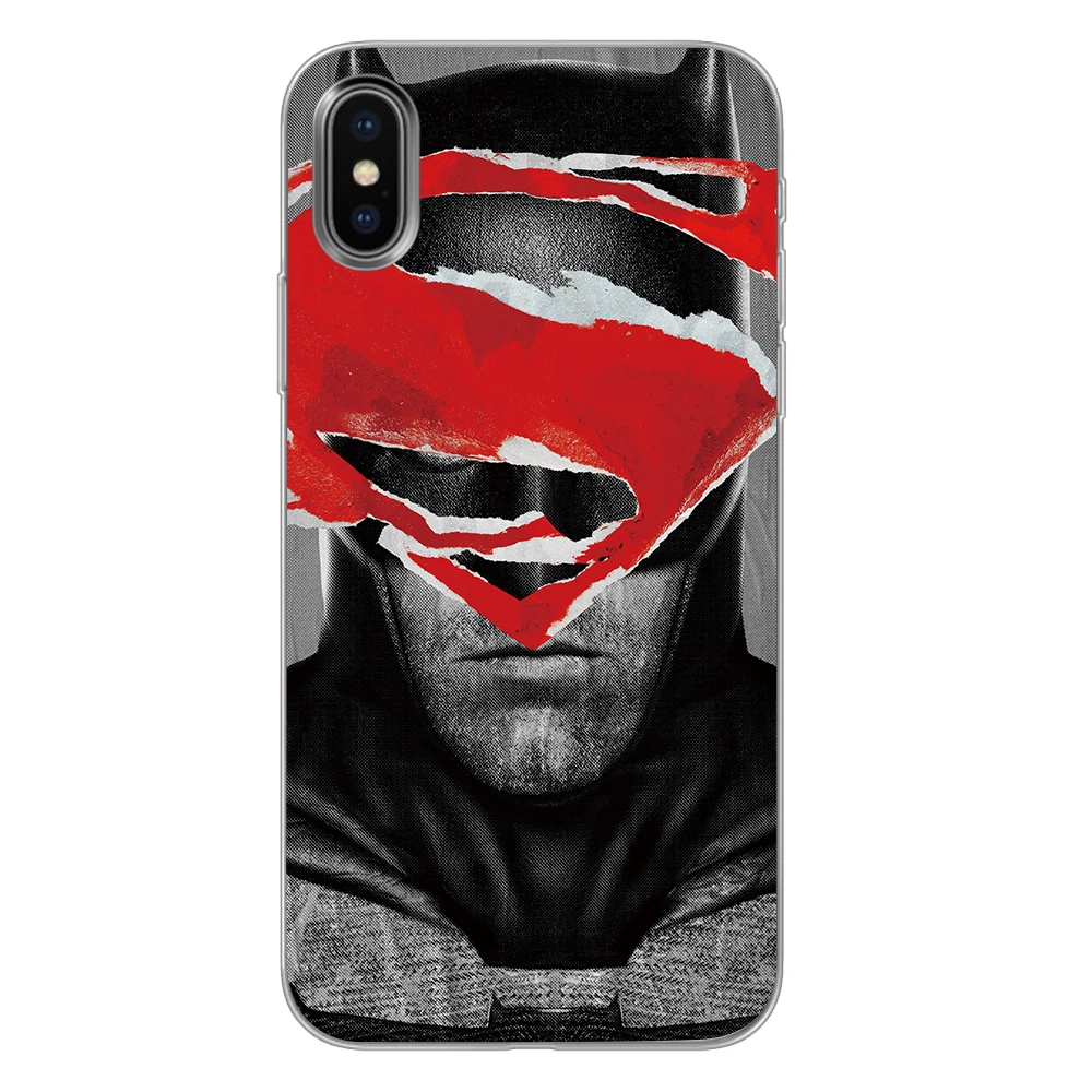 2 Бэтмен Супермен для Dc комиксов силиконовые чехлы для телефонов iPhone 5 5S SE 6 6s 7 8 Plus X XS Max XR задняя крышка - Цвет: 2