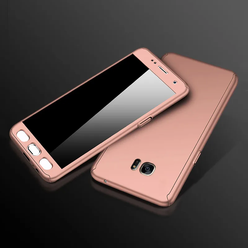 mgj 360 Полное покрытие ПК Жесткий Чехол для samsung Galaxy A70 A60 A50 A40 A30 A20 A10 A9 A7 A8 M30 M20 S7 S6 S5 обратите внимание на возраст 3, 4, 5, чехол с Стекло - Цвет: mgj