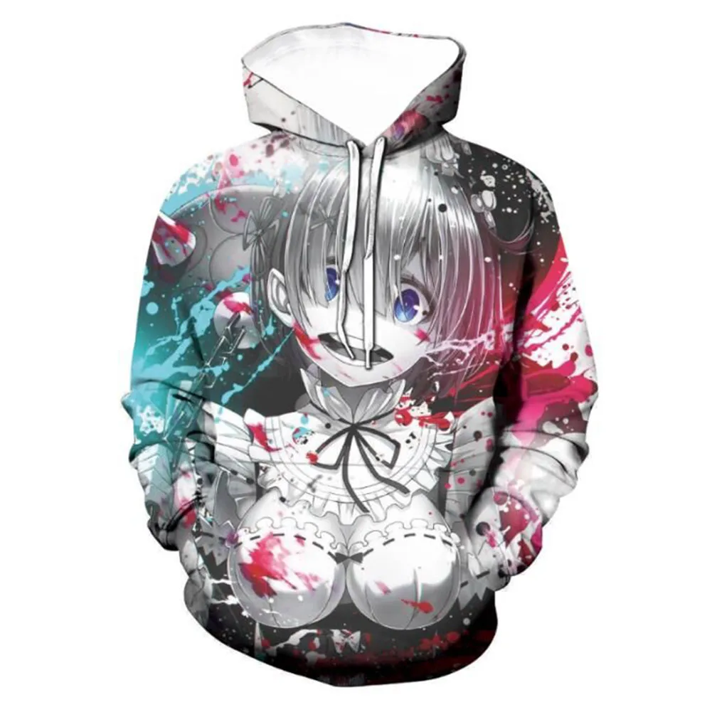 Re:Life in a different world of zero толстовки для косплея мужские и женские с капюшоном