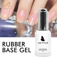 monasi long lasting base coat professional nail art color soak off led uv gel varnish thick rubber base gel no wipe top coat