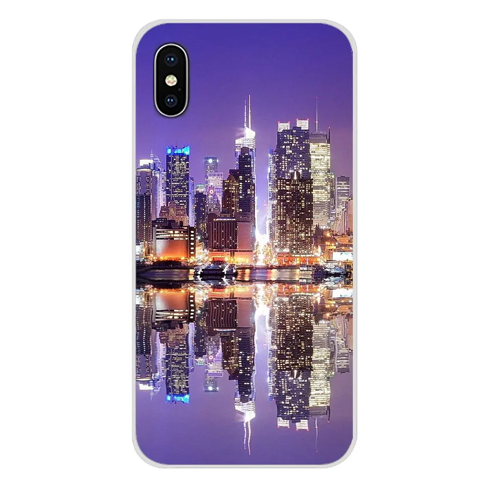 Для Motorola Moto x4 E4 E5 G5 G5S G6 Z Z2 Z3 G G2 G3 C Play Plus Hong Kong Sunset Skyscraper City Bay силиконовый чехол для