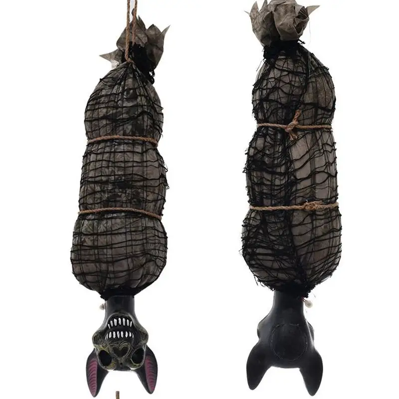 

Halloween Bat Hanging Ghost Props Bat Design Masked Hanging Ghost Electric Plaything For Halloween Decoration Without Battery