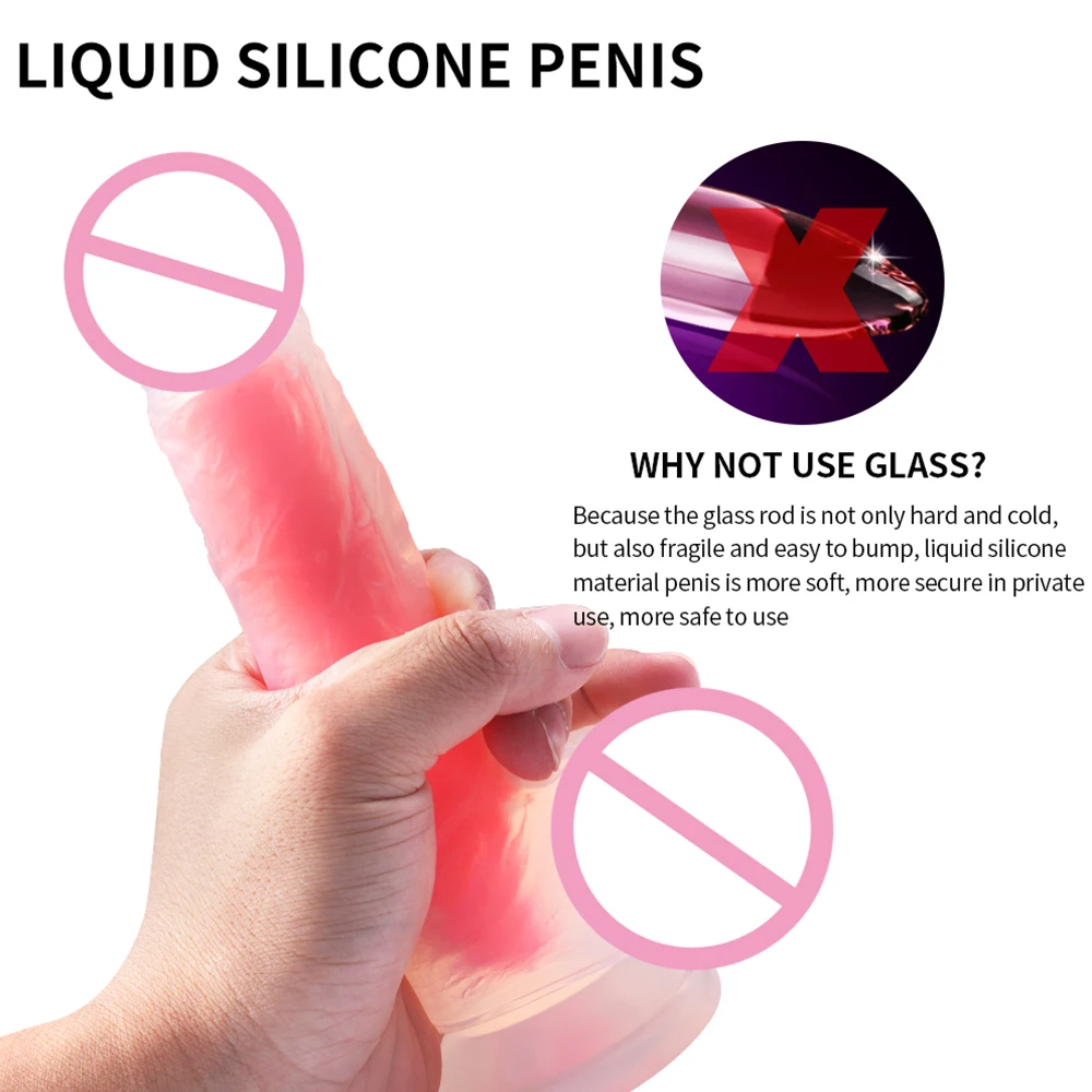 Мягкий красочный фаллоимитатор искусственный пенис женская мастурбация сильная