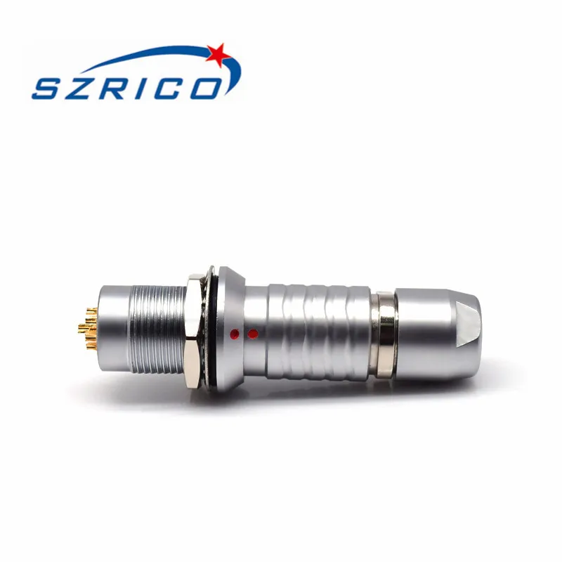 

M15 HGG FGG 2B Type 2 3 4 5 To 26 Pin Male Female Seal Ring Socket Plug Circular Cylindrical Metal Self Lock Push Pull Connector