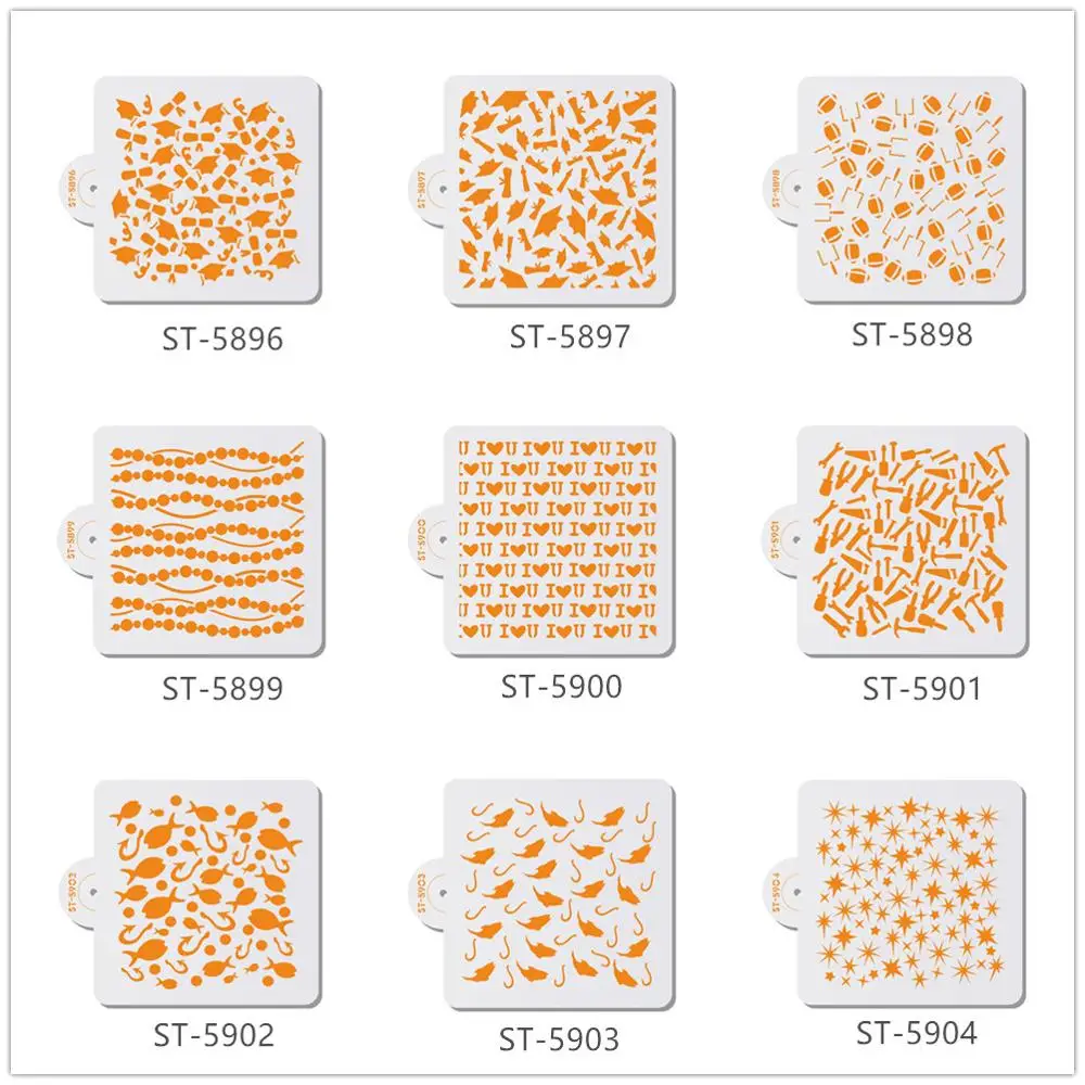 Трафареты для украшения кексов шоколада облака цветы жемчуг | Дом и сад