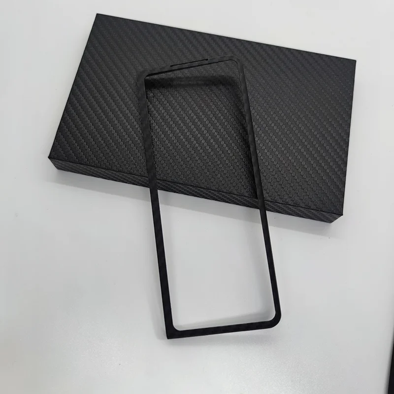 Funda de fibra de carbono para tel&eacute;fono Samsung Galaxy Z, carcasa de fibra de carbono Real ultrafina para Z Fold 3, funda de tel&eacute;fono de aramida-5