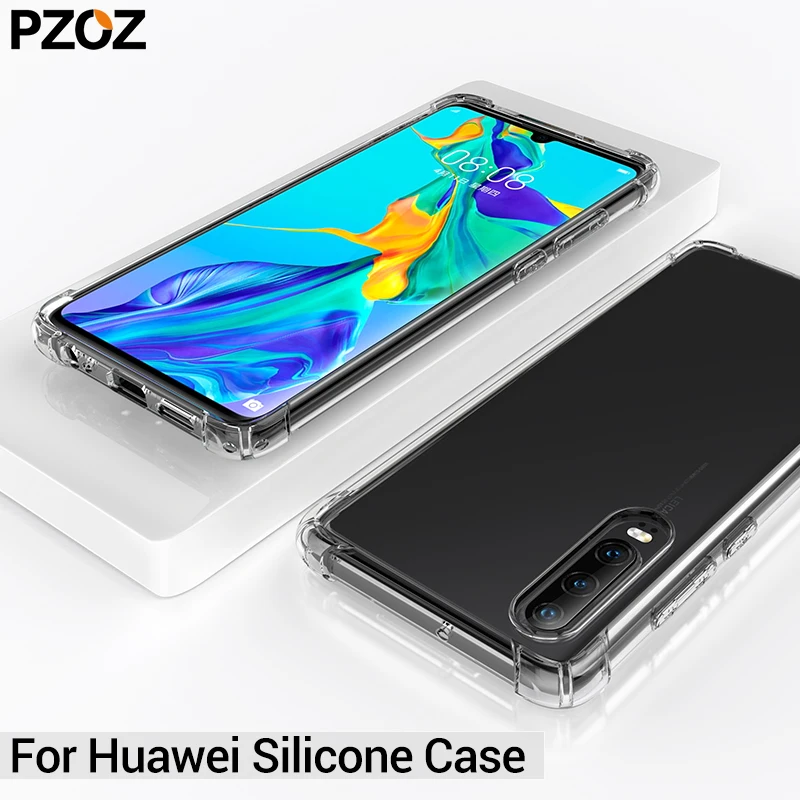 Чехол PZOZ для huawei mate 20 lite 10 p30 pro силиконовый защитный чехол honor 8x max 10|silicone cover|huawei
