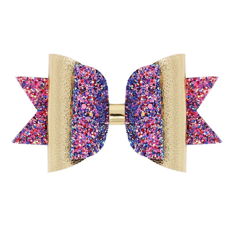 12 см блестящая заколка принцессы для волос с бантом и блестками девочек детские