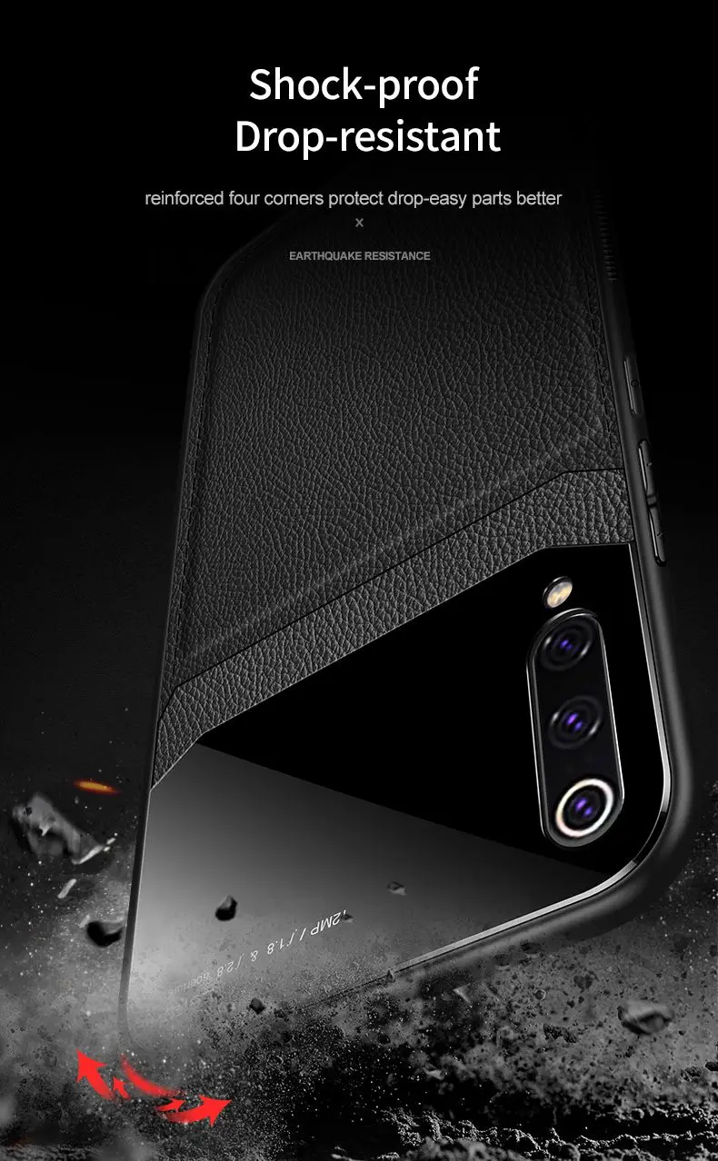 Для Xiaomi mi 8 9 Pro Чехол для mi 8 Lite чехол для mi 9se Max 2 3 CC9 Pro акриловое стекло анти-падение из искусственной кожи чехол